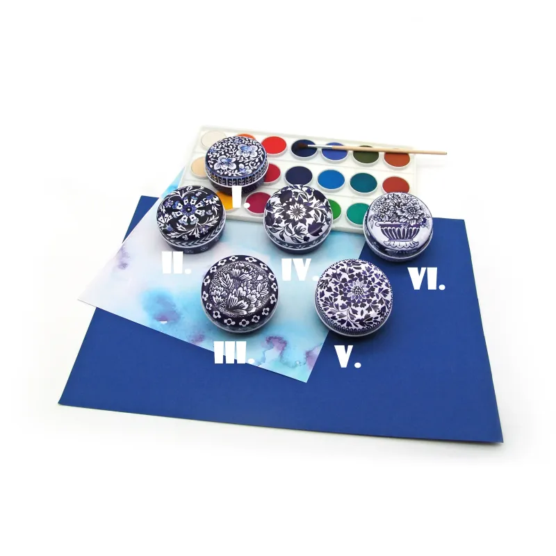 Lata 3 Bombons - Blue & White