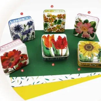 Lata 6 Bombons - Flowers