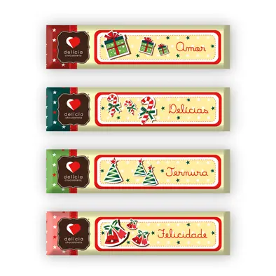 Barrita de Chocolate de Leite - Natal